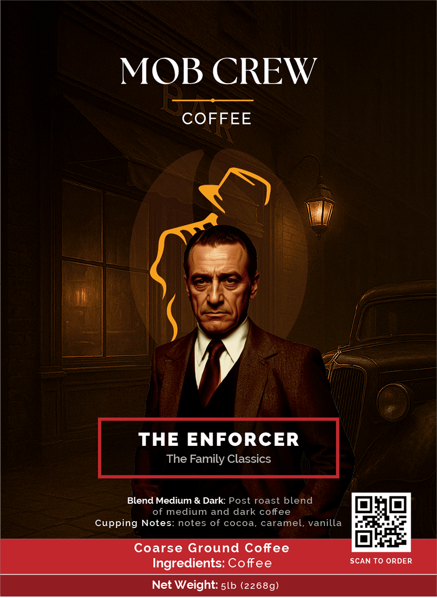 The Enforcer Coffee 5lb Post-Roast Medium Dark Coffee Blend
