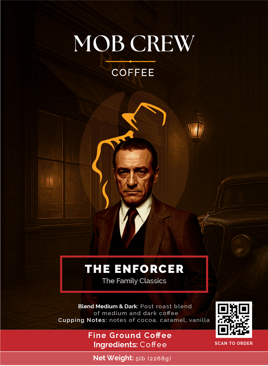 The Enforcer Coffee 5lb Post-Roast Medium Dark Coffee Blend