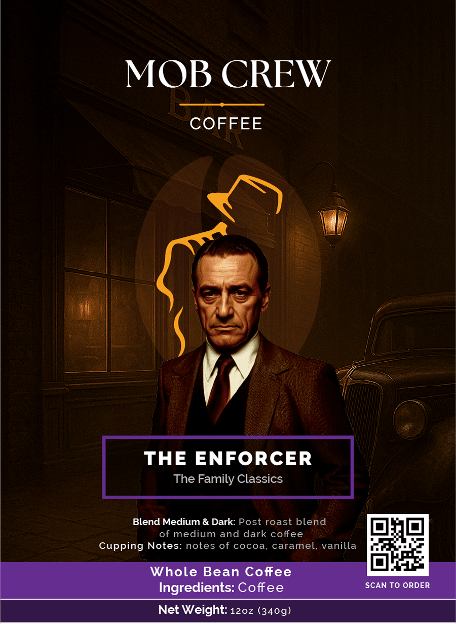 The Enforcer: Medium Dark Coffee Blend for Bold Flavor and a Smooth Finish