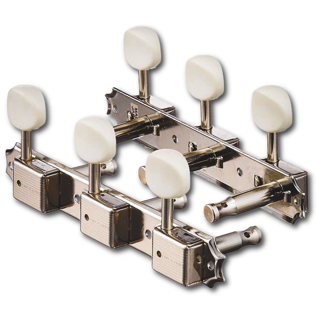 Aged Relic Tuners by Gotoh® w/ Oval Buttons (3-On-Plate) - Fits Gibson®