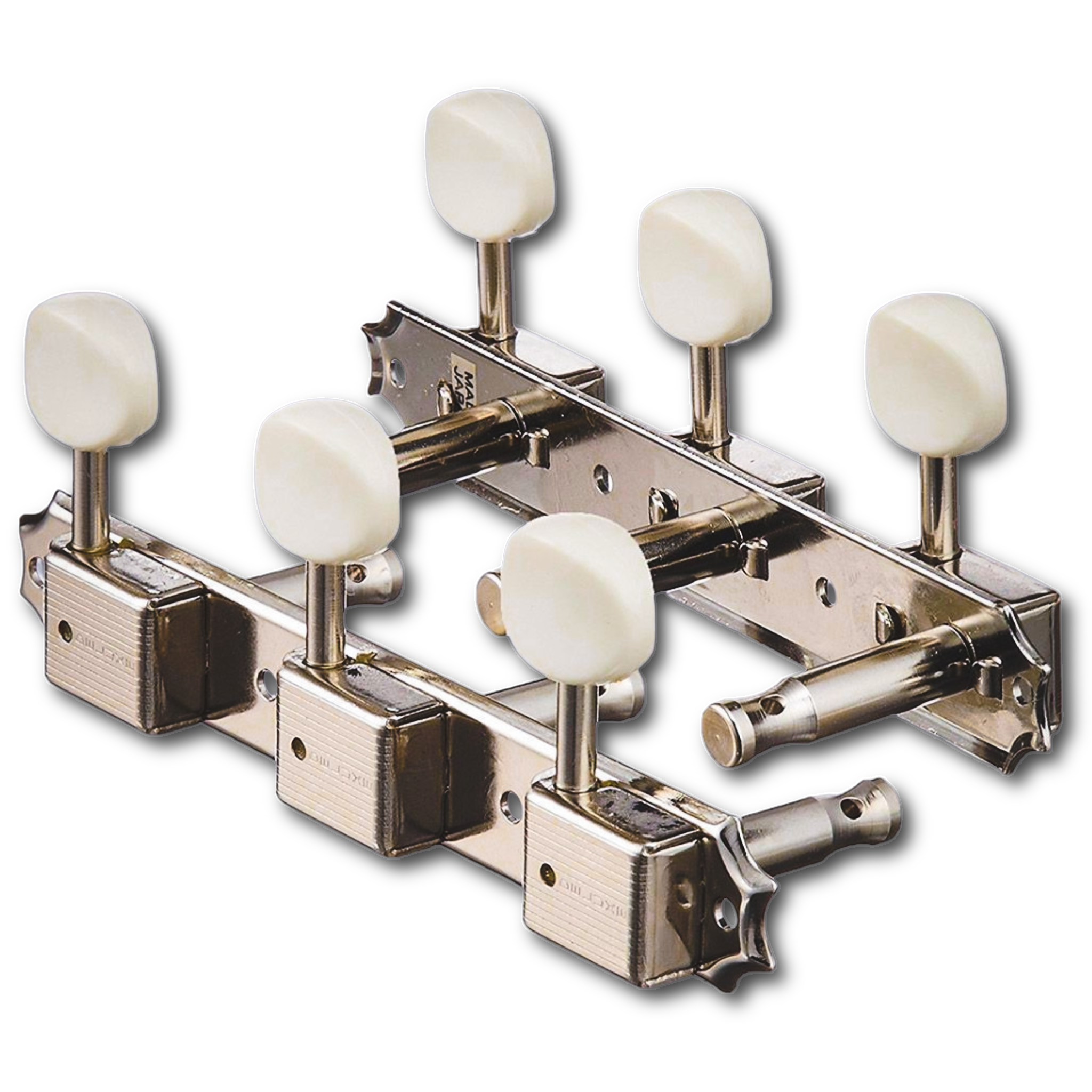 Aged Relic Tuners by Gotoh® w/ Oval Buttons (3-On-Plate) - Fits Gibson®