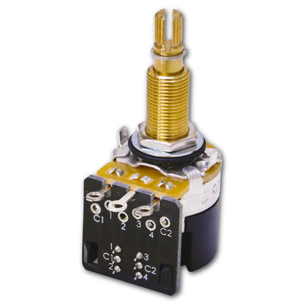 500K Ω Push Pull Potentiometer for Humbucker Pickups - Fits Gibson® Les Paul®