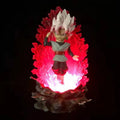 Vegeta, Goku, and Zamasu Anime Chibi LED Figures, Dragon Ball Super Cute Kawaii Mini Anime Figurines Collection 10 cm