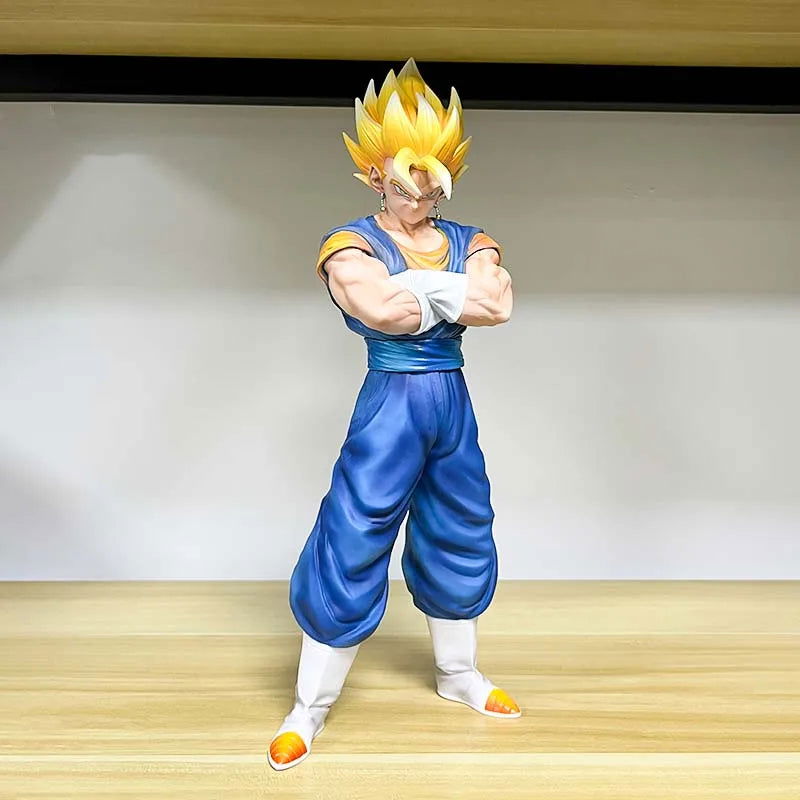 Vegito and Gogeta Anime Figurines, Swapable Super Saiyan and Blue Heads Dragon Ball Super GT 30 CM