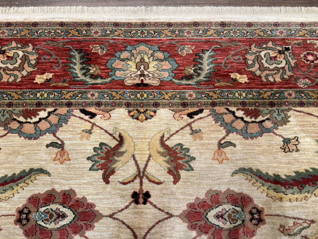 Karastan Rug 8.8 x 10, Ashara Agra Ivory #549, Wool, Vintage