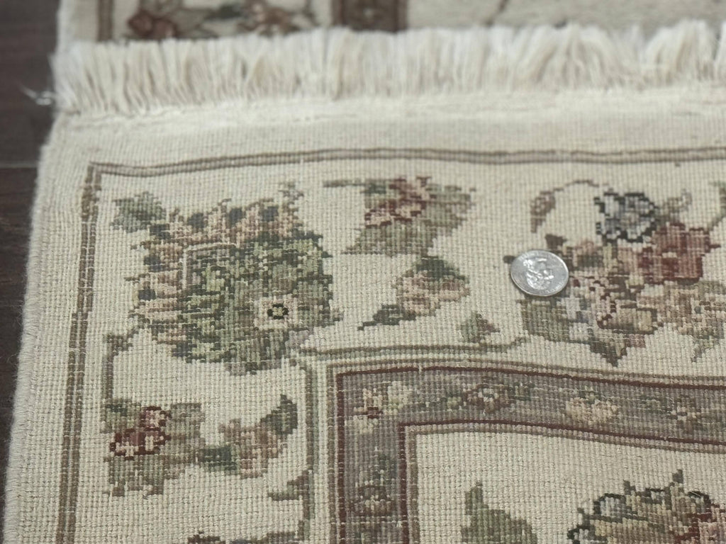 Pak Persian Runner Rug 2.6 x 8ft, Oriental Carpet for Hallway or Kitchen, Handmade, Wool and Silk Highlights