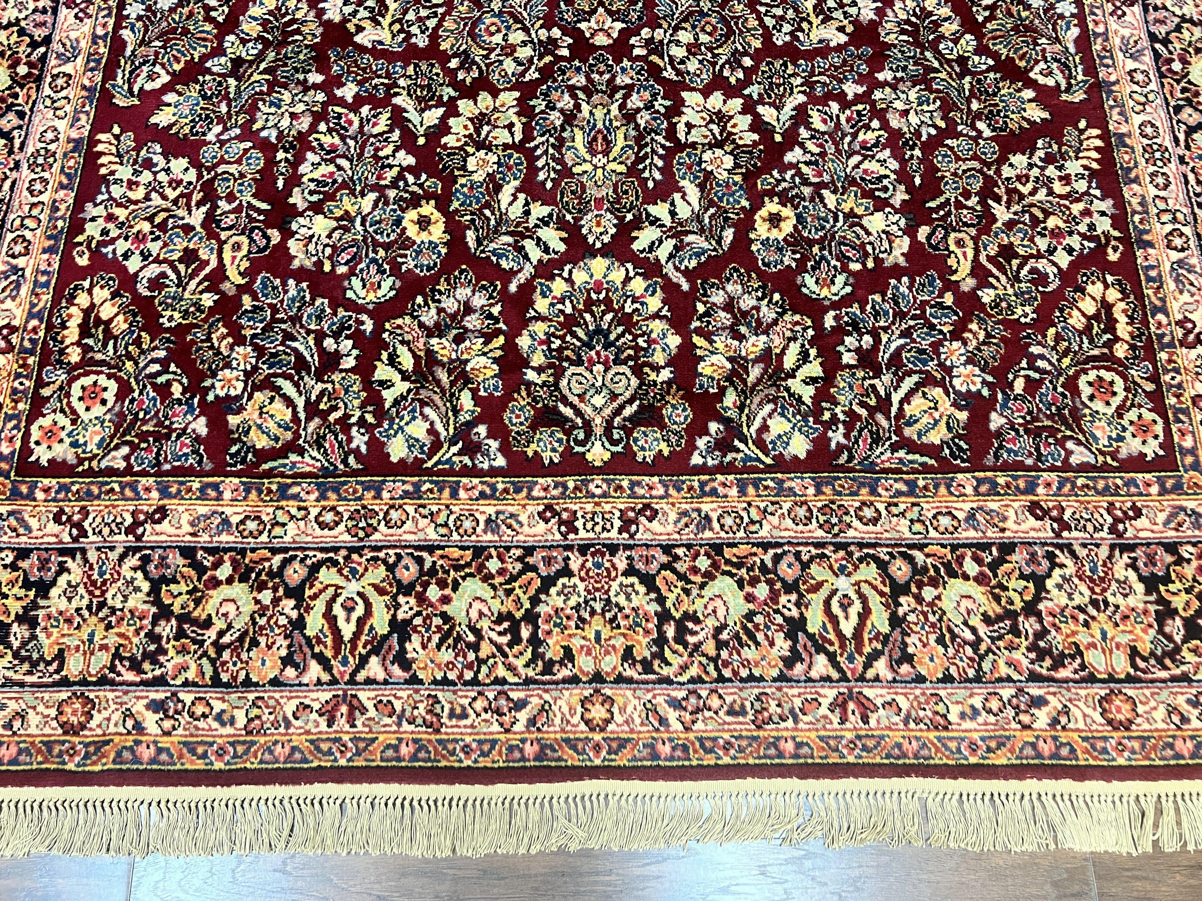 Karastan Rug 9x12 Red Sarouk #785, Wool Karastan Carpet, Discontinued Vintage, Original 700 Series, Karastan Area Rug
