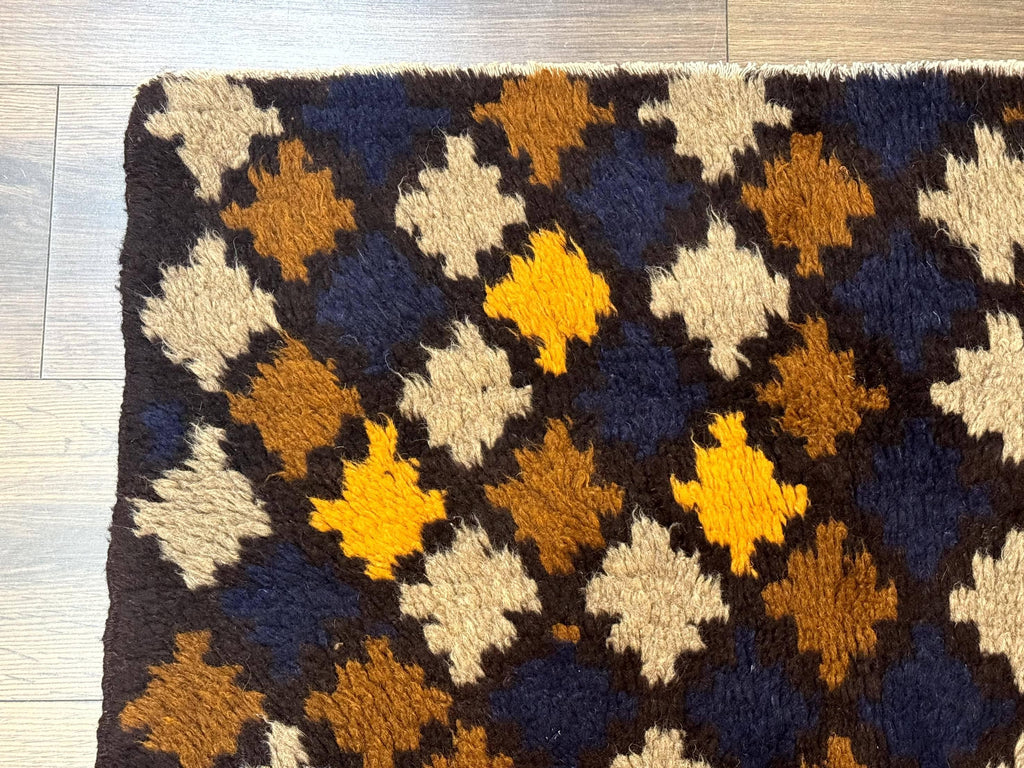 Balouch Rug 3x4, Afghan Rug, Tribal Rug, Multicolor