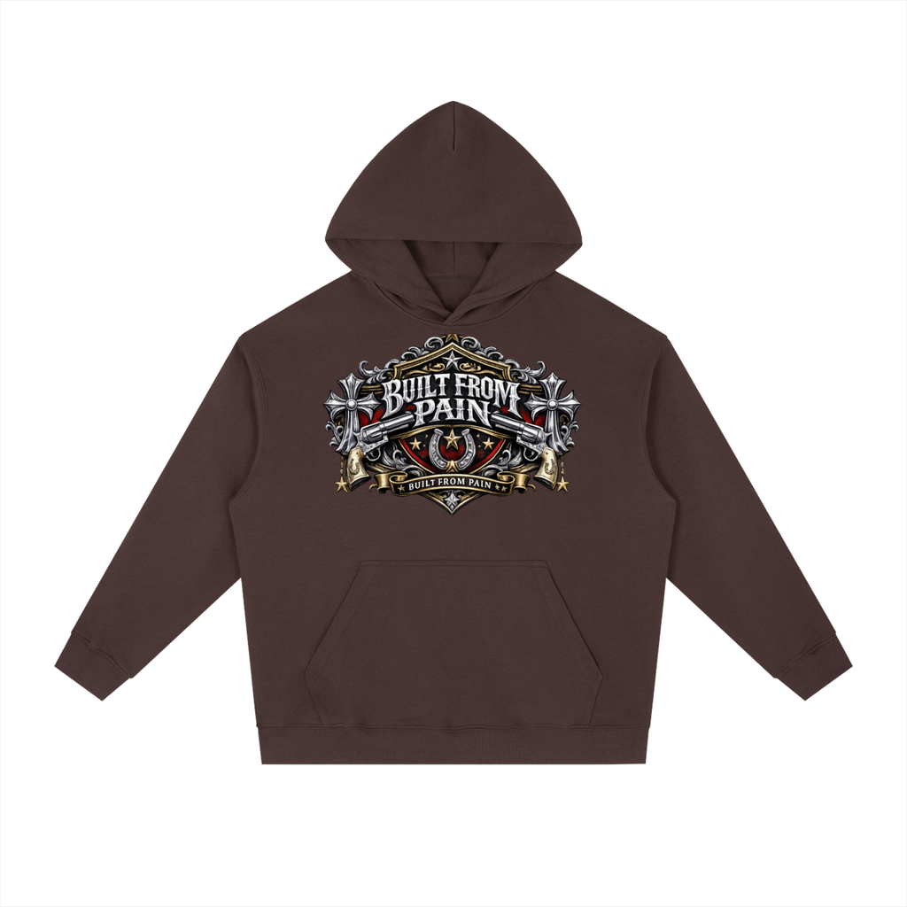 2 GUNS CHROME Essential Heavyweight Drop-Shoulder Hoodie