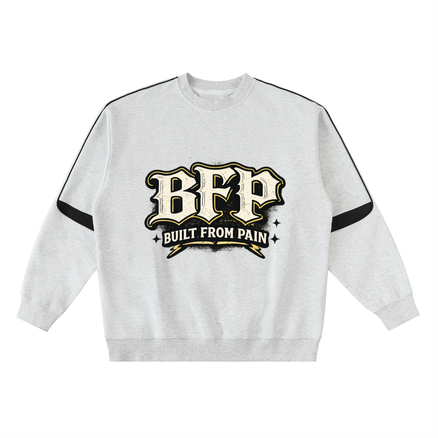 Oversized Crewneck Taped Sweatshirt
