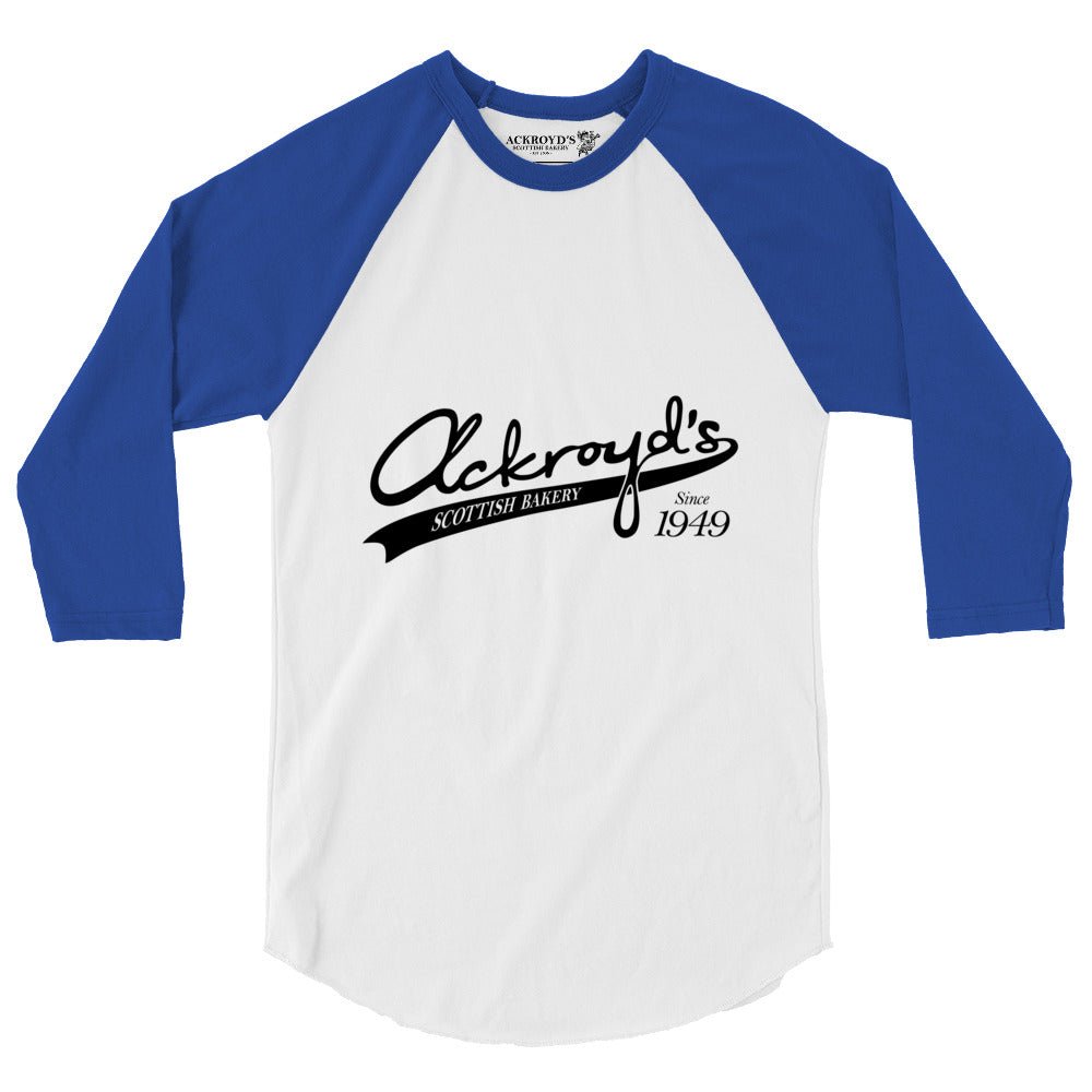 Ackroyd's Baseball Logo 3/4 Sleeve Raglan Shirt