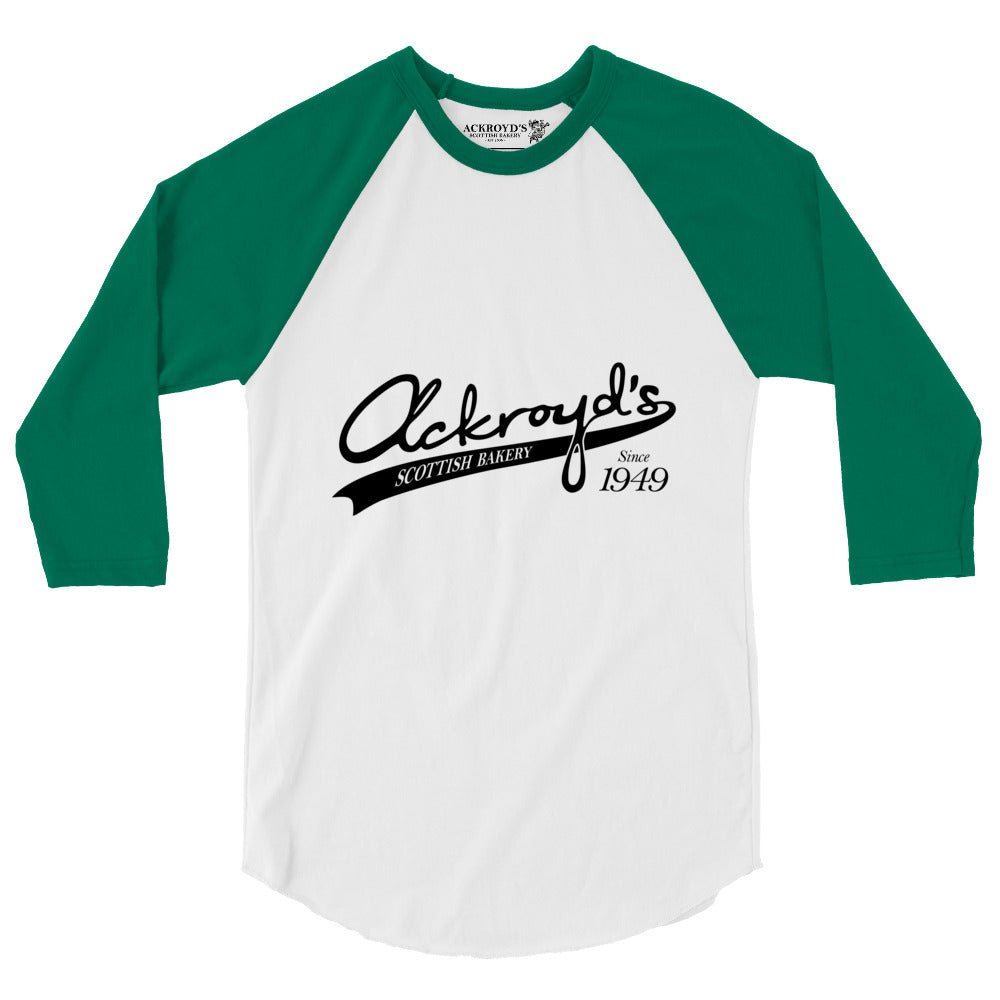 Ackroyd's Baseball Logo 3/4 Sleeve Raglan Shirt