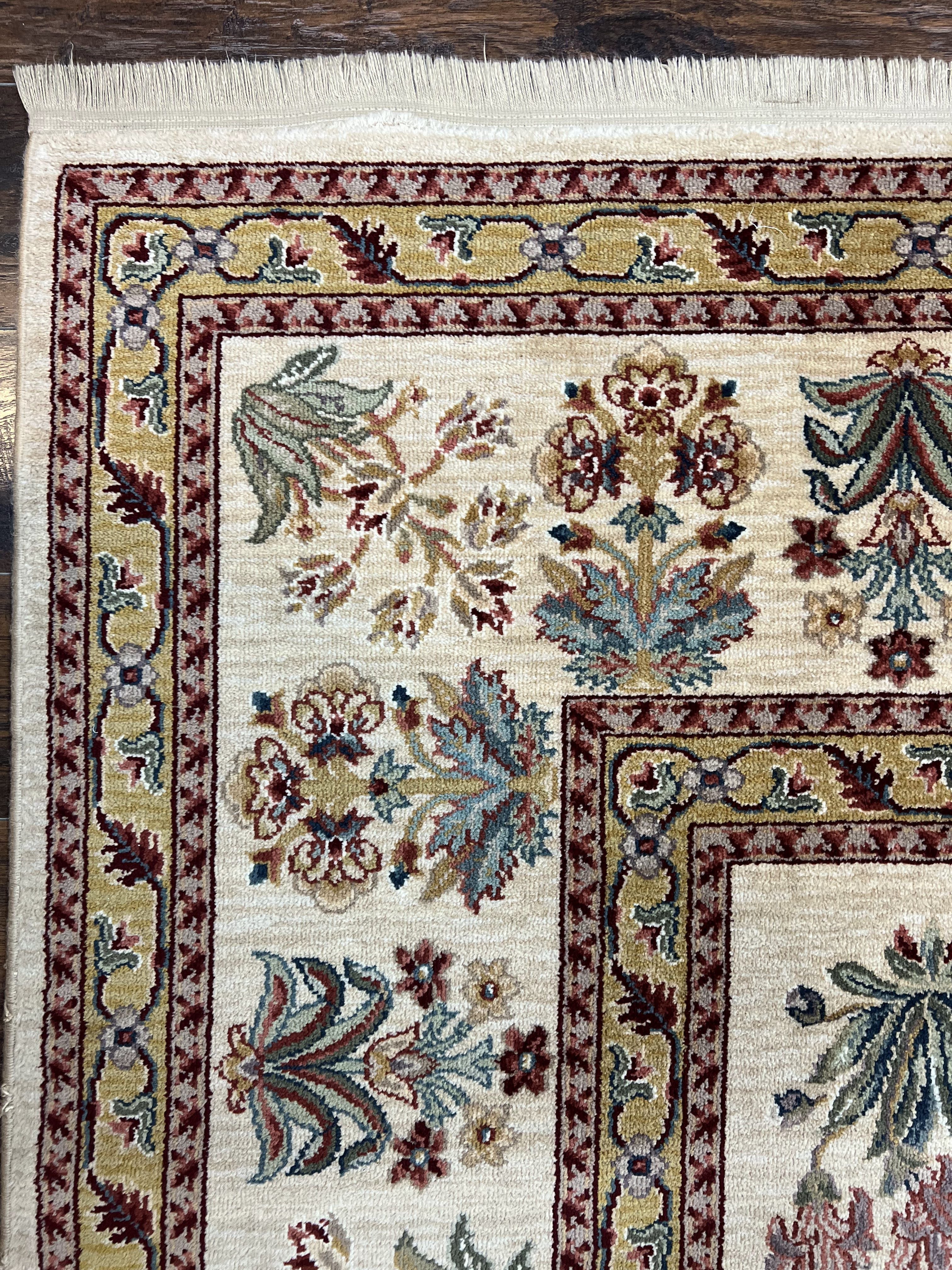 Karastan Rug 8.8 x 12, Ashara Amritsar #549, Oatmeal Color, Wool Pile Karastan Carpet, Discontinued Karastan Area Rug, Decorative