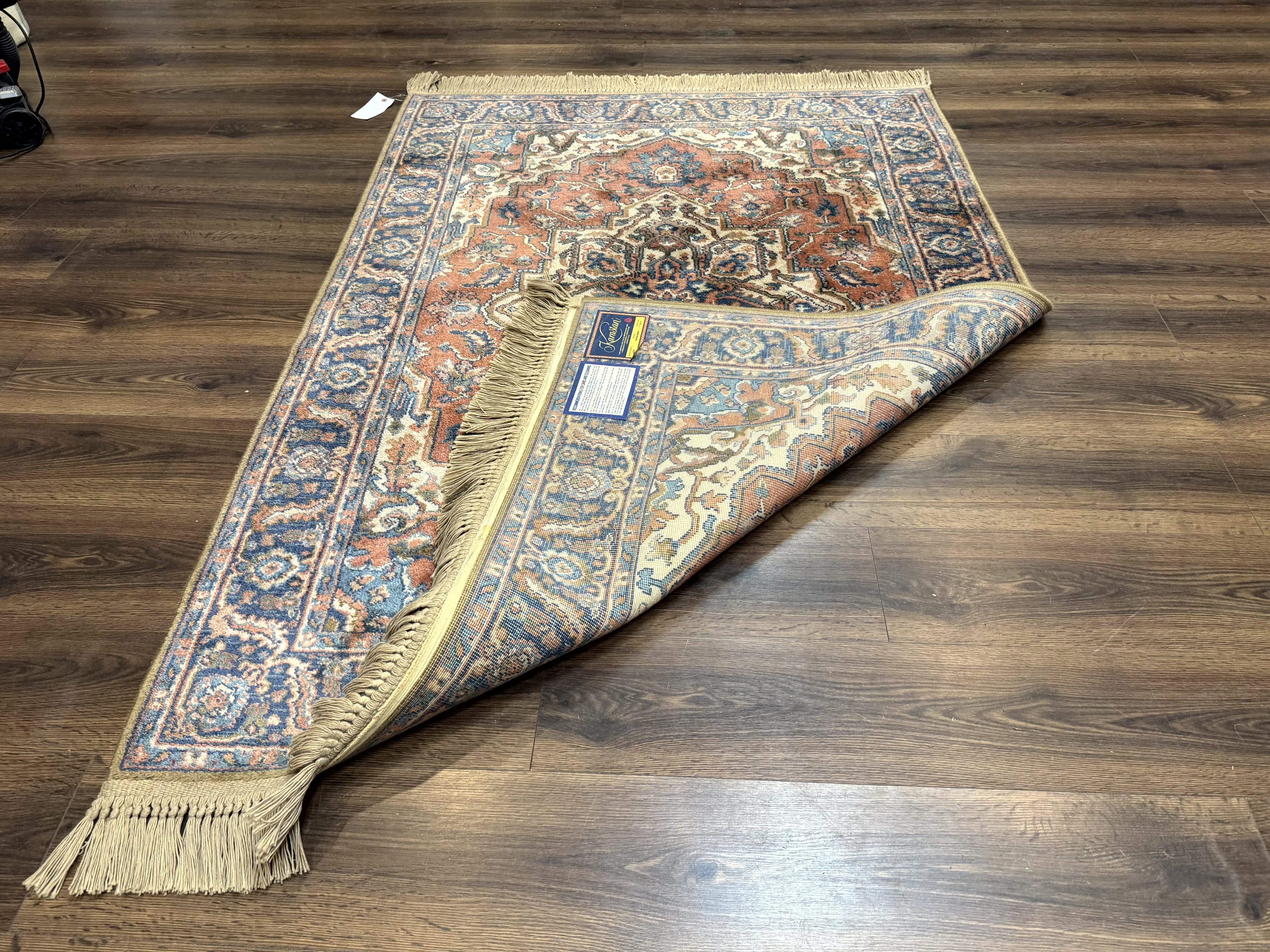 Karastan Rug 4x6, Vintage Karastan #744 Antique Serapi Pattern, Wool Pile, Original 700 Series Karastan Carpet