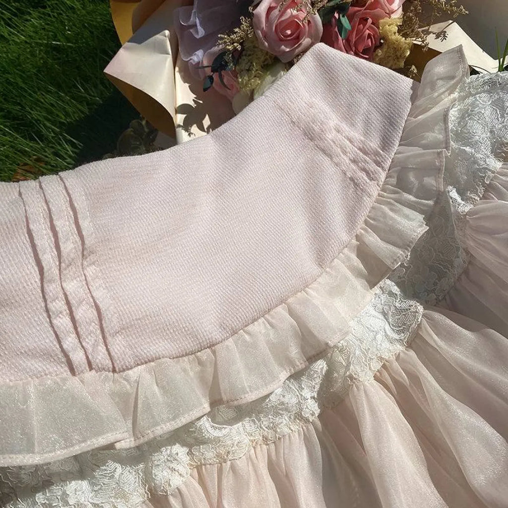 Angelic Lace Ruffle Mini Skirt