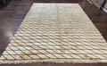German Rug 7x10, Vintage Handmade Carpet, Contemporary