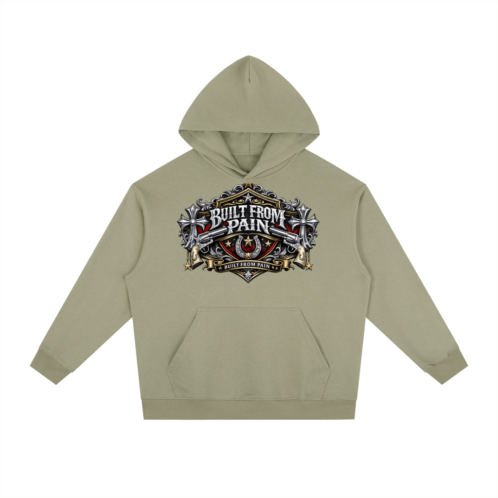 2 GUNS CHROME Essential Heavyweight Drop-Shoulder Hoodie