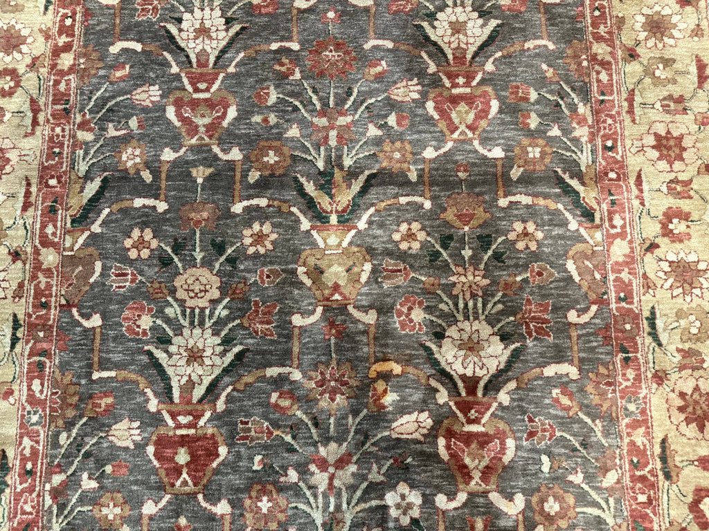 Pak Persian Mahal Rug 6x9, Floral Handmade Wool Traditional Oriental Carpet