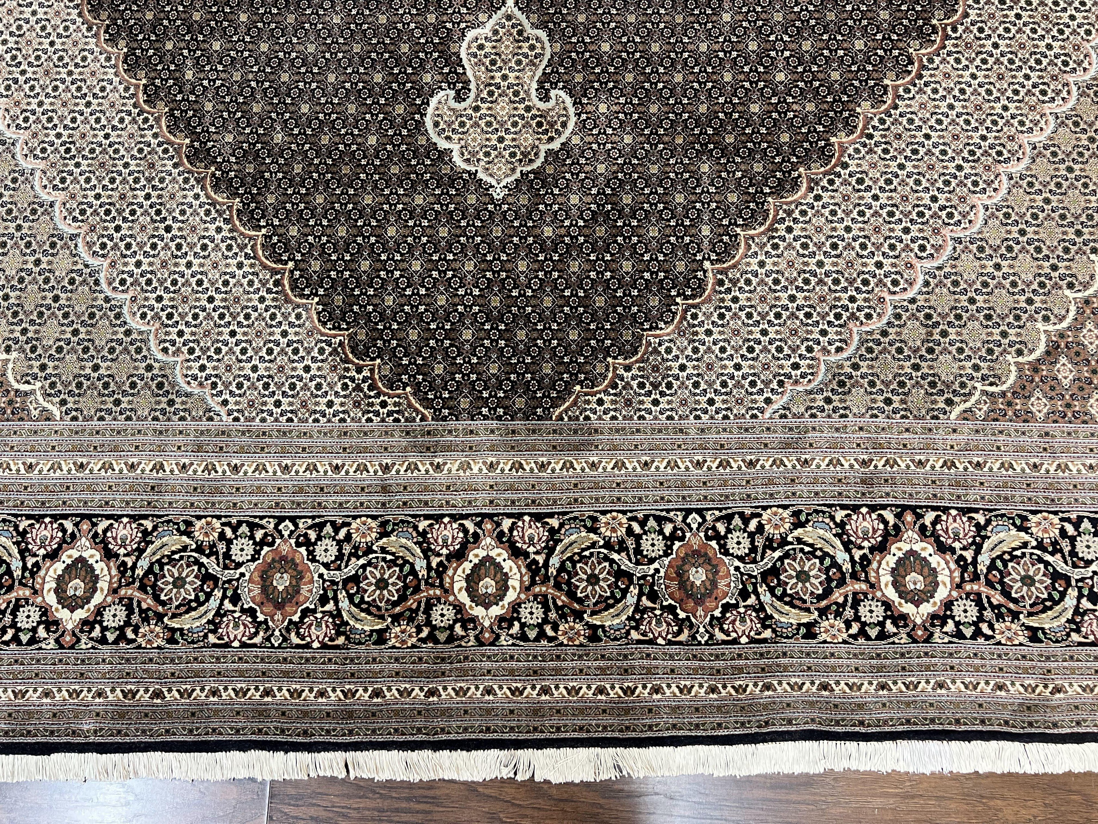 Exquisite Persian Tabriz Rug - 10x13, 400 KPSI, Herati Pattern