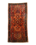 Antique Persian Sarouk Rug 2x4, Red, Fine 260 KPSI