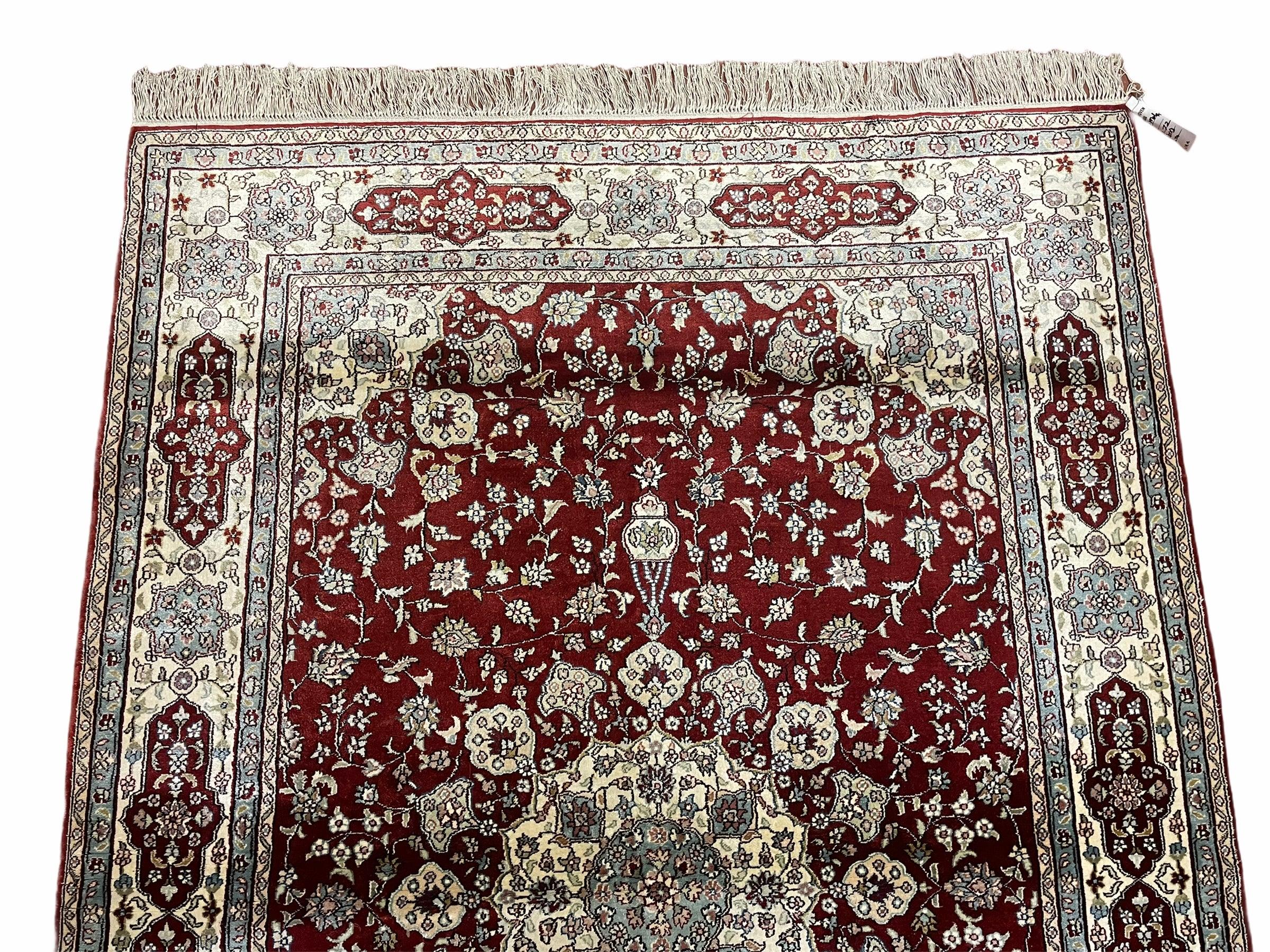 4' X 6' Vintage Fine Handmade Chinese Oriental Silk Rug 400 KPSI Wow