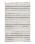 New Turkish Kilim Rug, Striped Area Rug, Southwestern Style, Off-white/Ivory Color, 5x8 Kilim Carpet, Hand-Knotted, Flatweave, Wool
