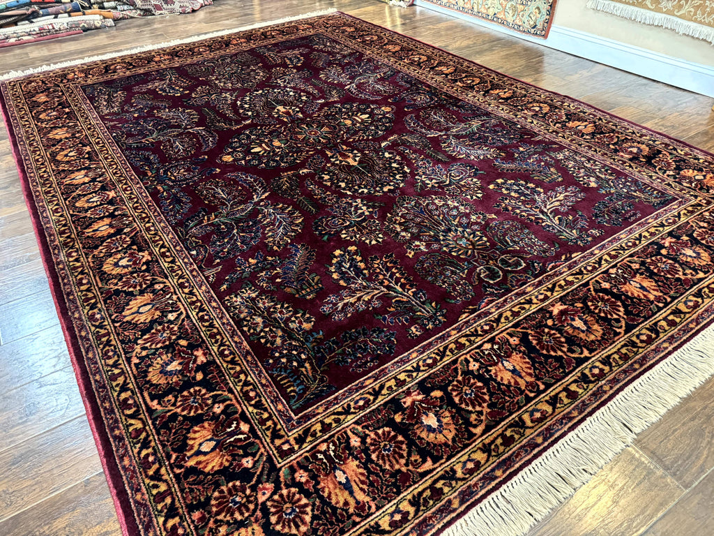 Antique Karastan Rug 8.6 x 12, Wool Pile, Vintage Discontinued Karastan Sarouk Lanamar