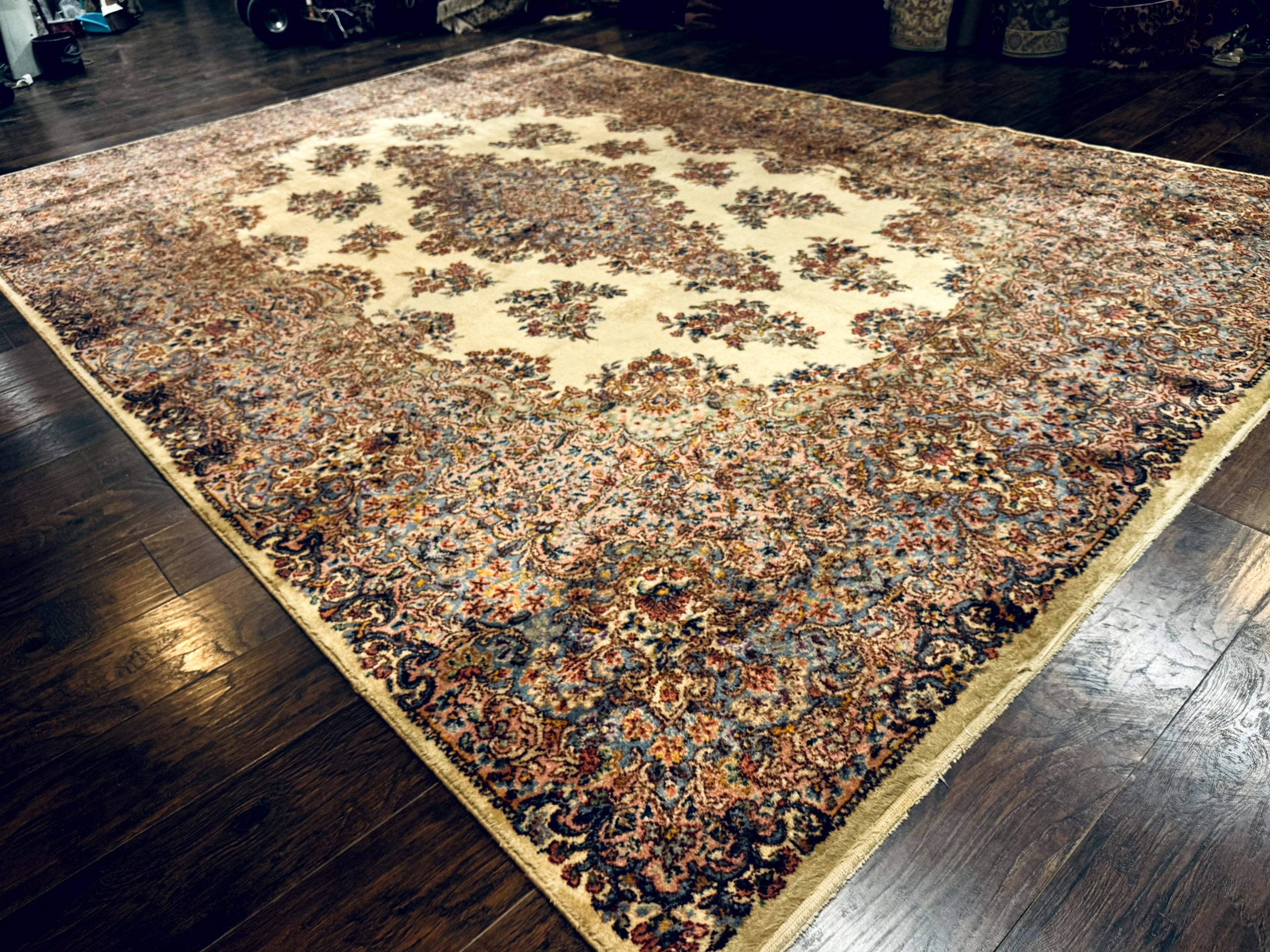 Karastan Kirman Rug #781, Antique Karastan Oriental Carpet 8.8 x 12, Wool Area Rug, Original Collection 700 Series, Rare Discontinued
