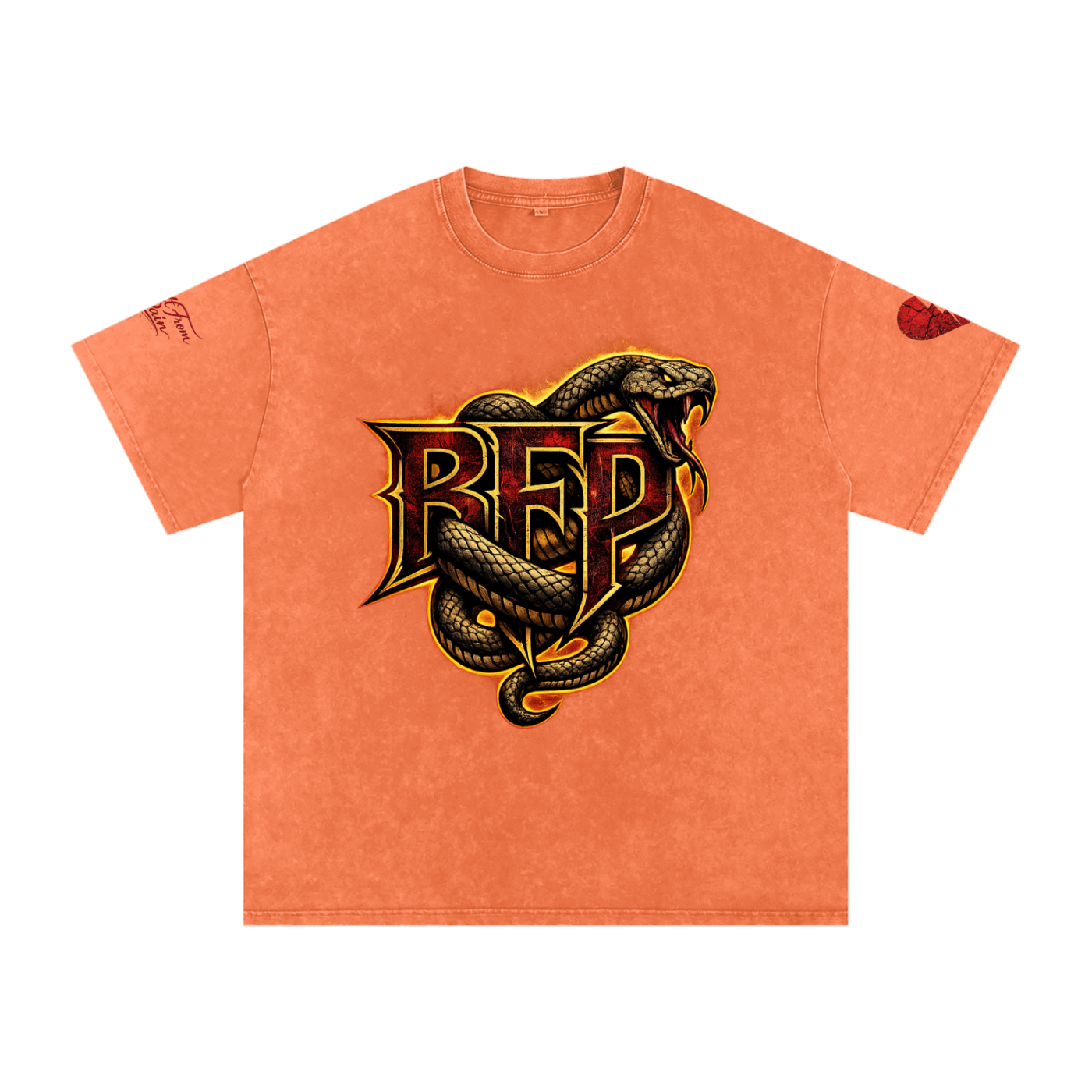 FLAME BFP Snow Washed Oversized Cotton T-Shirt
