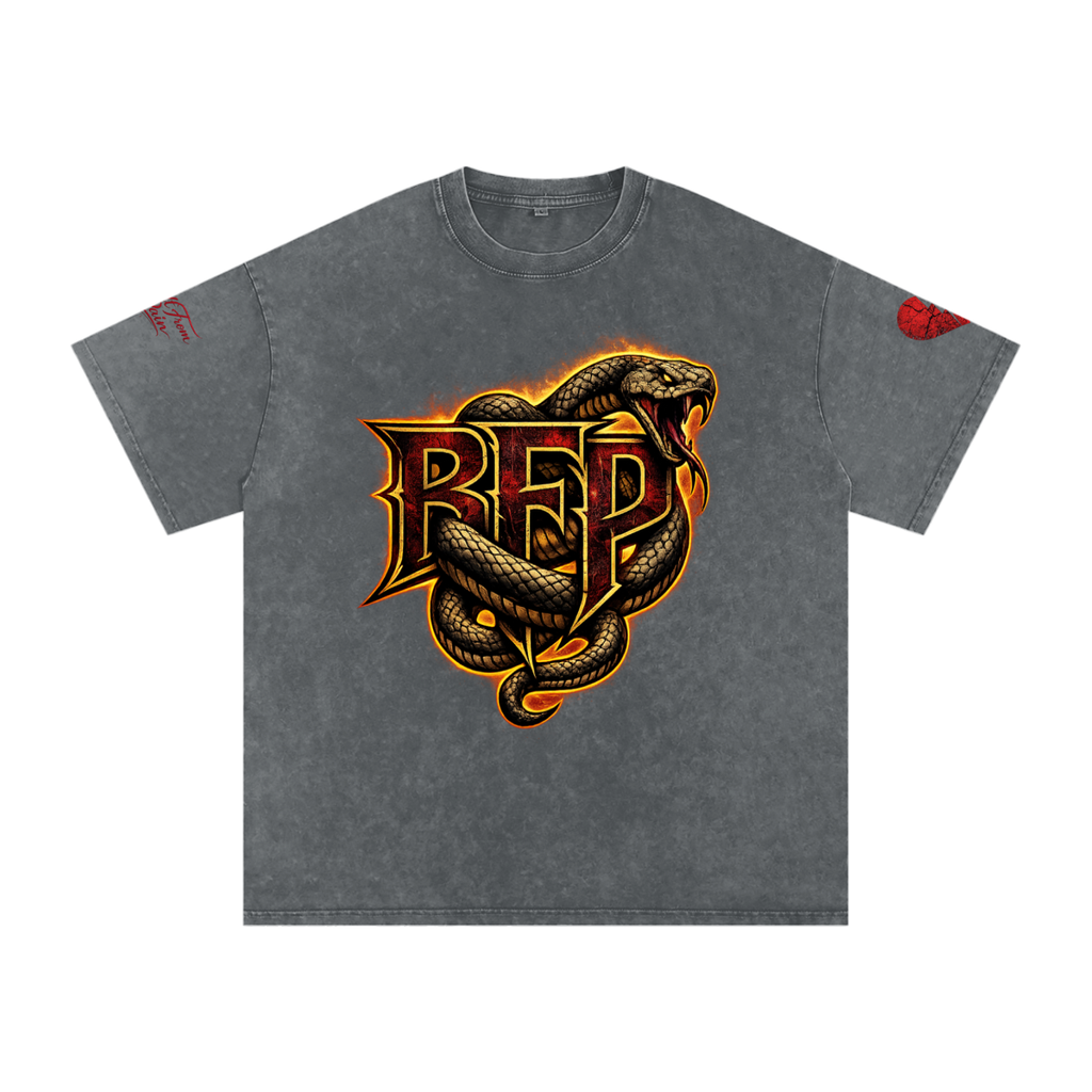 FLAME BFP Snow Washed Oversized Cotton T-Shirt