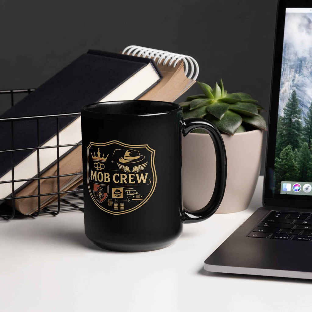 Mob Crew Coffee Mug: Stylish Crest for Perfect Sipping