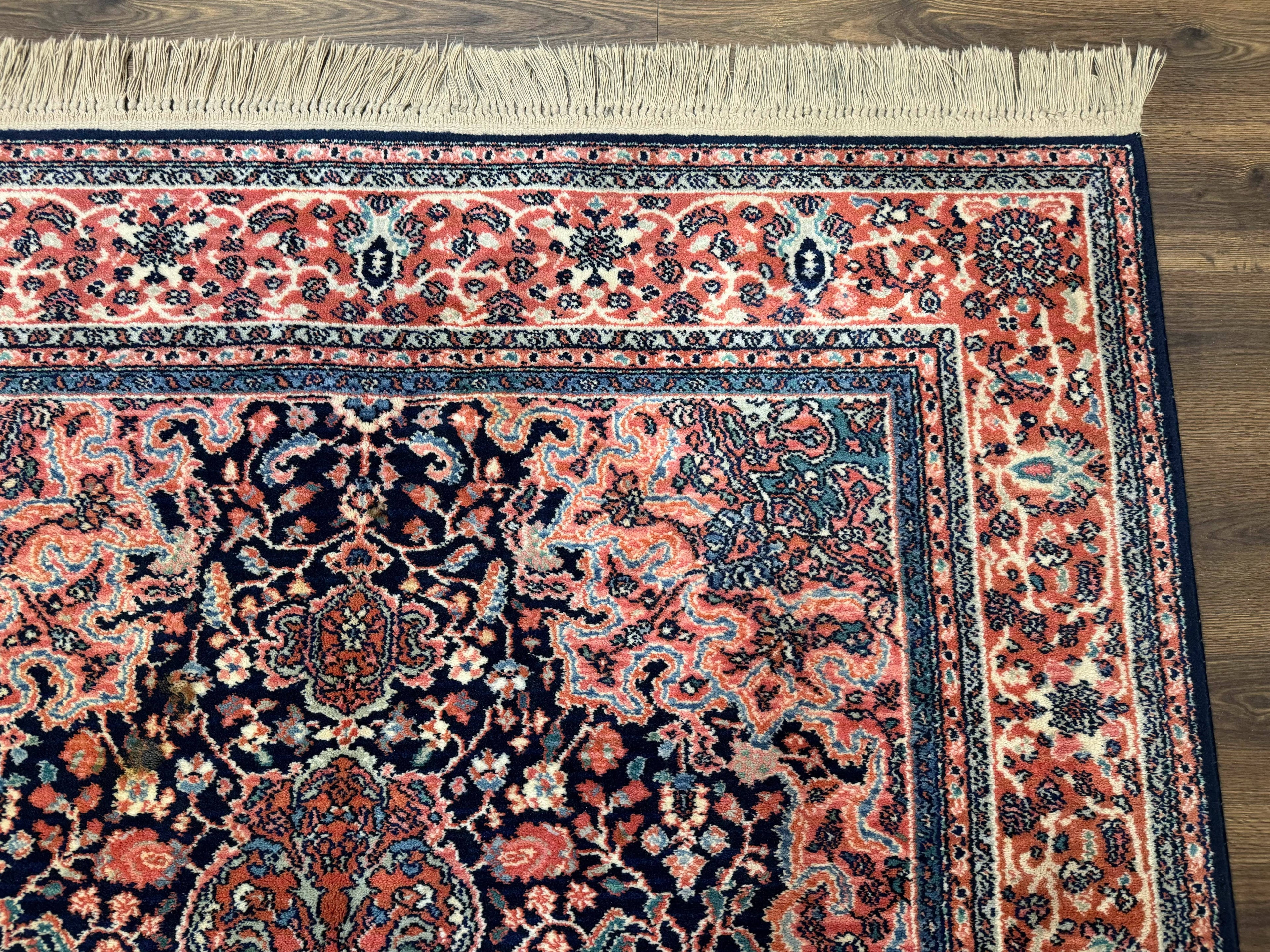 Karastan Rug 5.9 x 9, Kashan Medallion #741, Original Collection 700 Series, Discontinued, Wool Pile