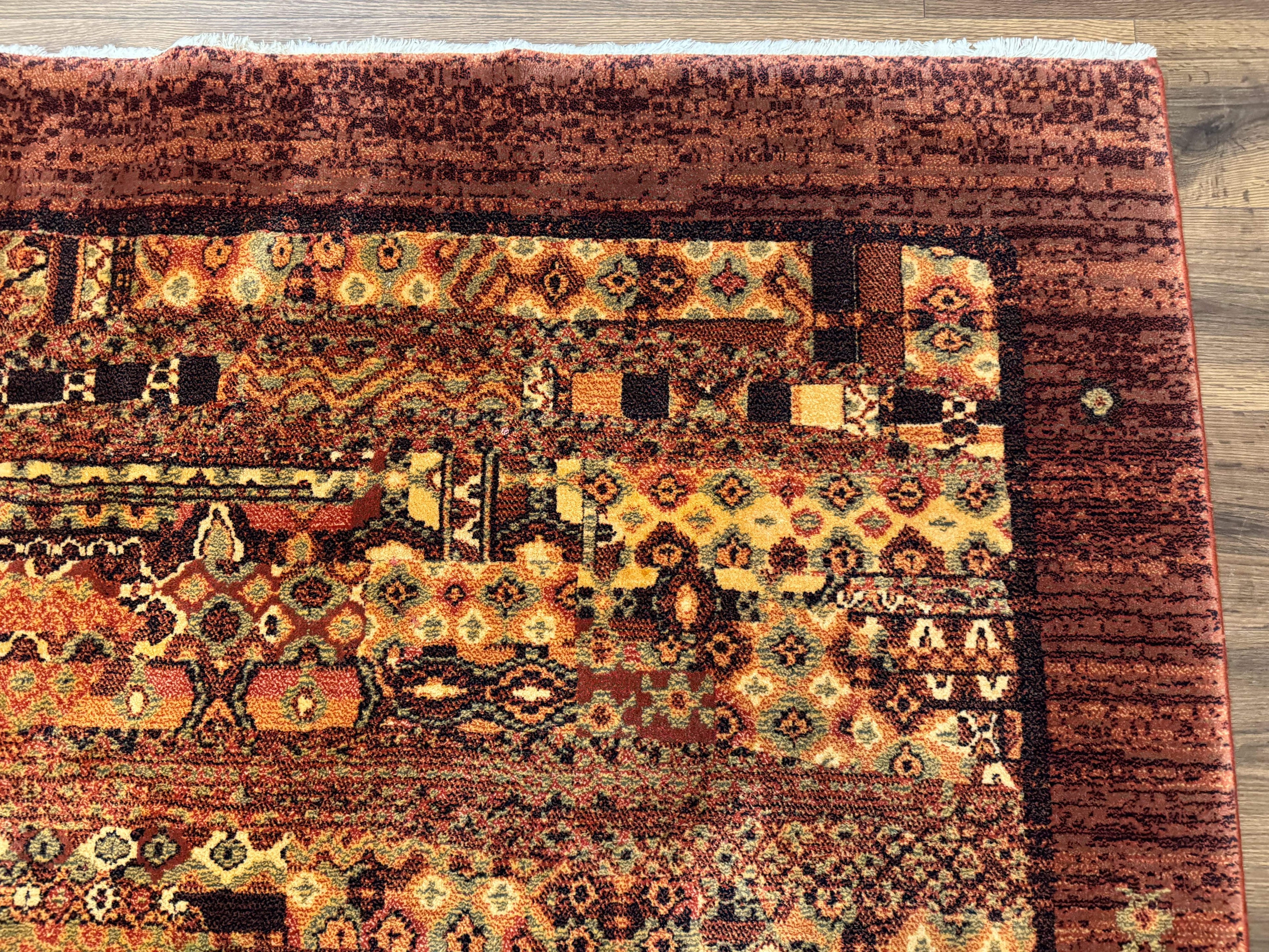 Couristan Rug 8x11 Brown Contemporary Wool Belgium Power Loomed Carpet