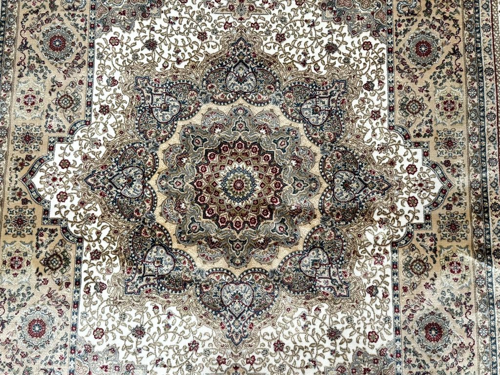 Turkish Memluk Silk Rug 4x6, Hereke Carpet, Bamboo Silk, New