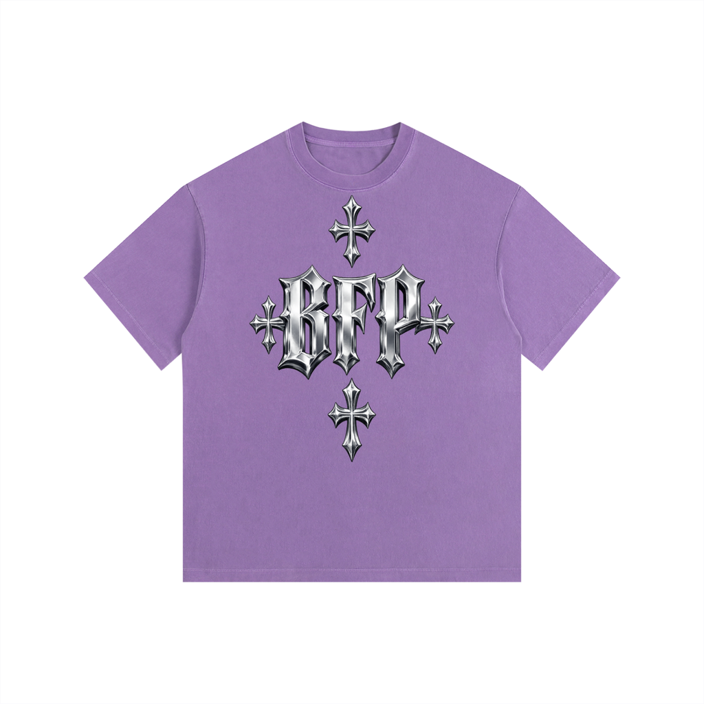CHROME FUTURE Vintage Washed Oversized Cotton T-Shirt