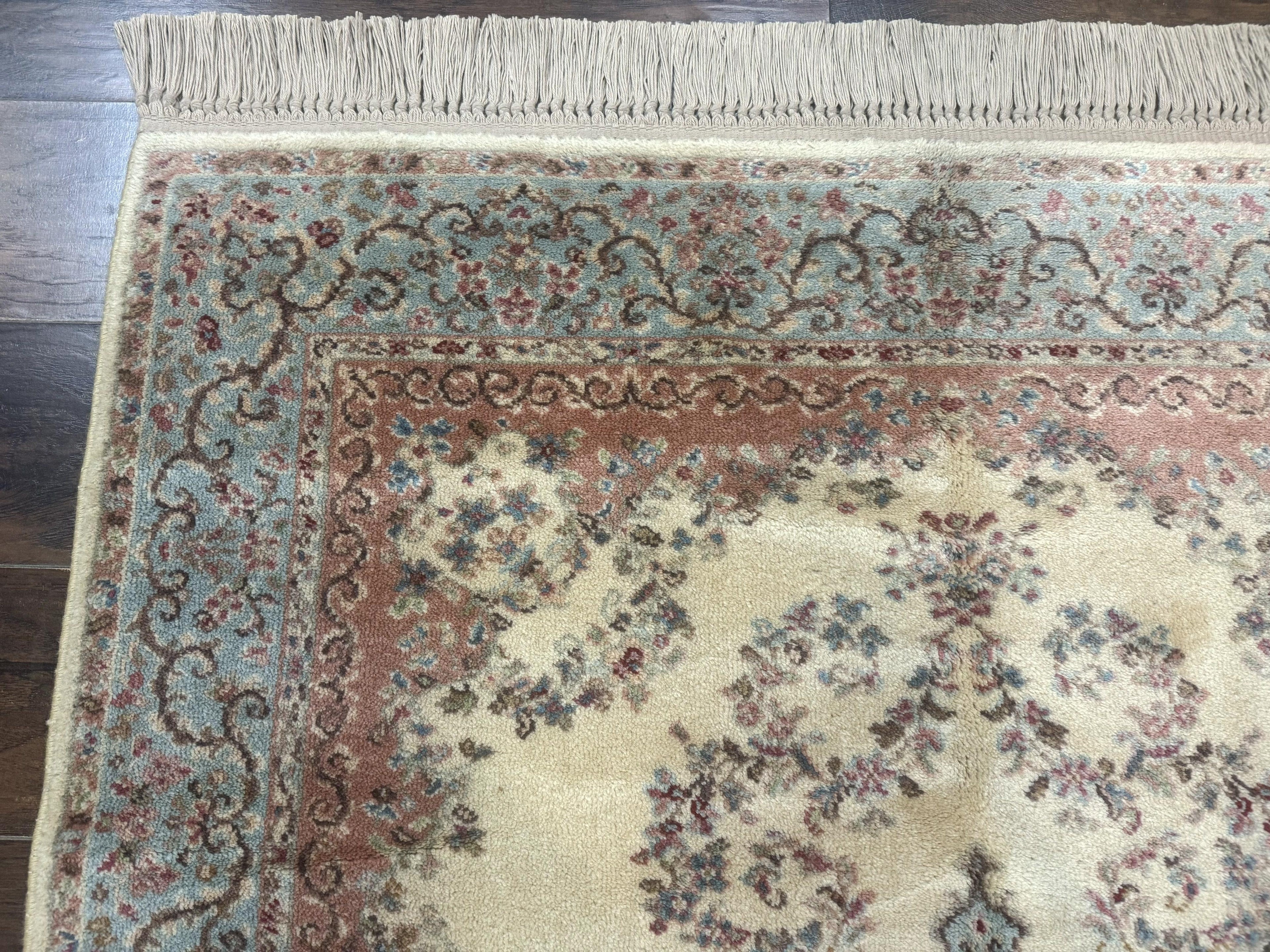 Karastan Rug 4x6, Pastel Ivory Kirman Rug #784, Wool Karastan Carpet, Original 700 Series, Vintage Karastan Area Rug, Discontinued