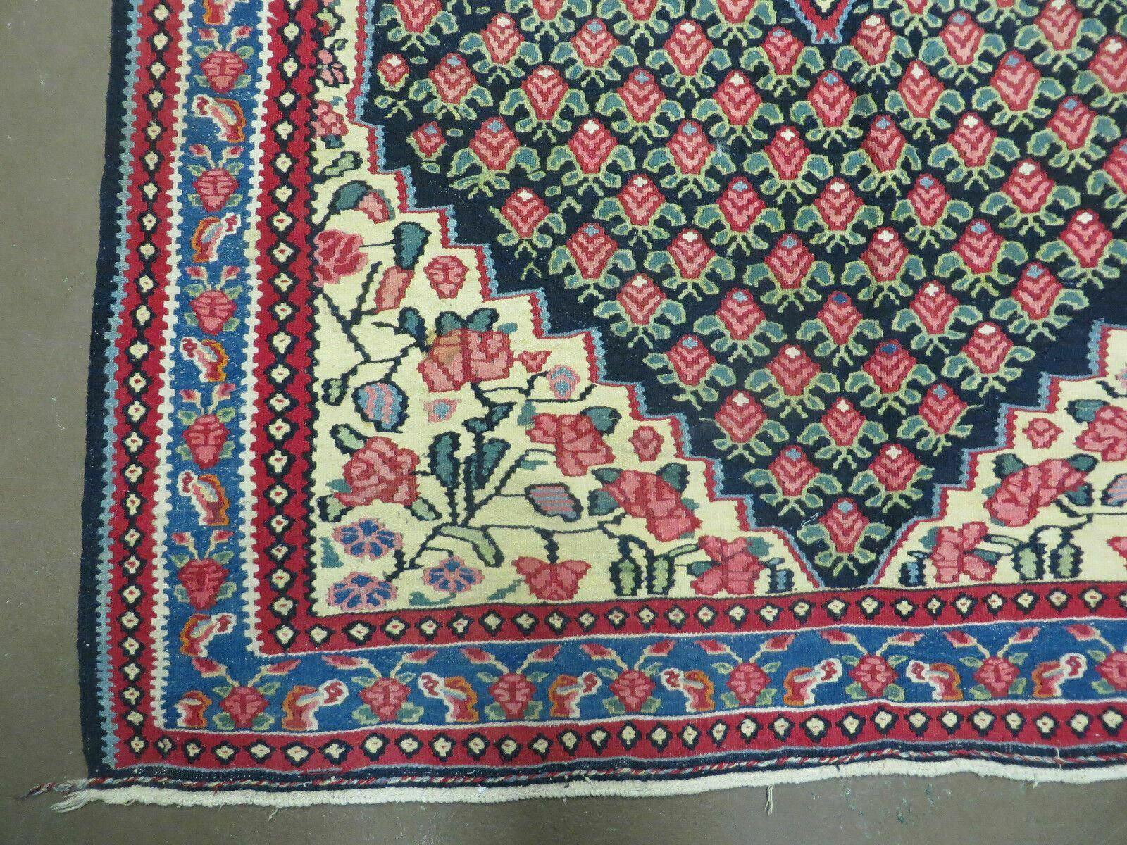 4' X 6' Vintage Handmade Turkish Flat weave Rug Tribal
