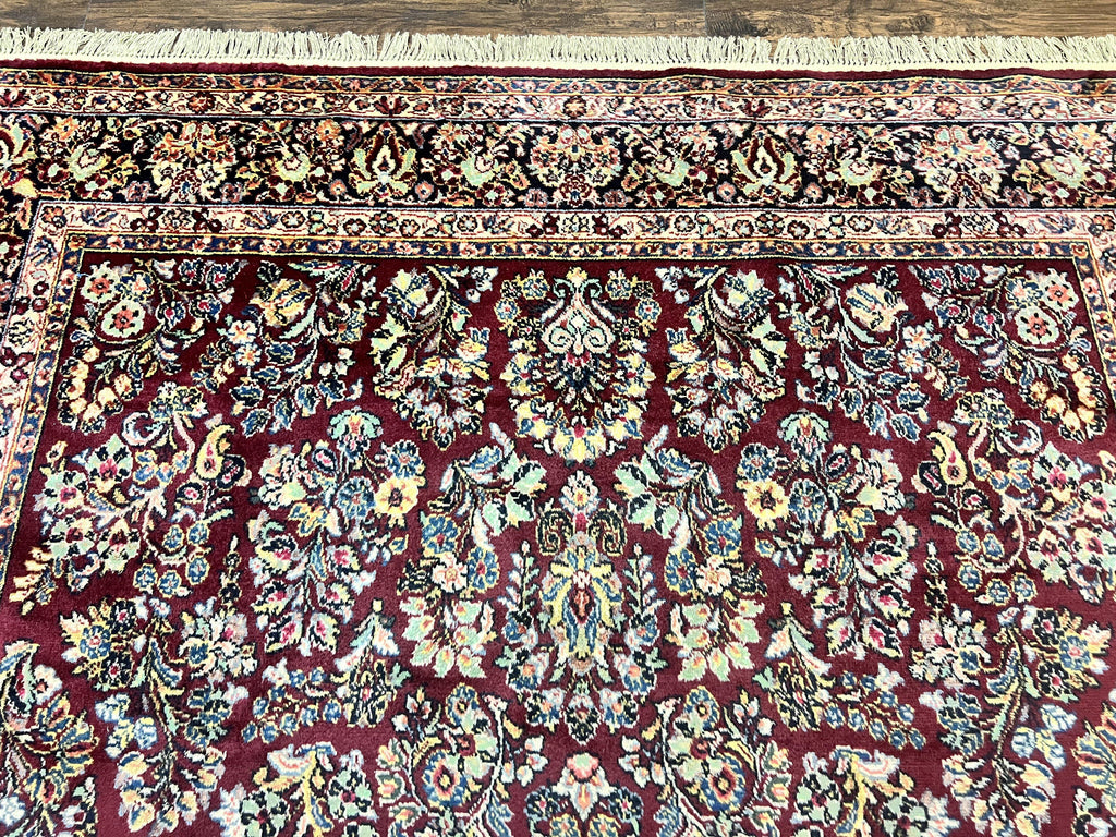Karastan Rug 9x12 Red Sarouk #785, Wool Karastan Carpet, Discontinued Vintage, Original 700 Series, Karastan Area Rug
