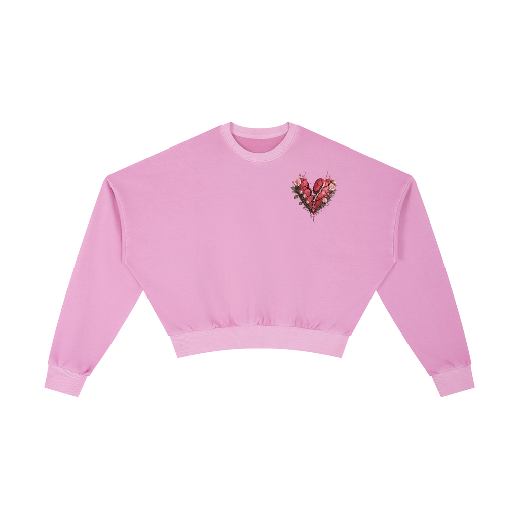 Vintage Washed Cropped Sweatshirt