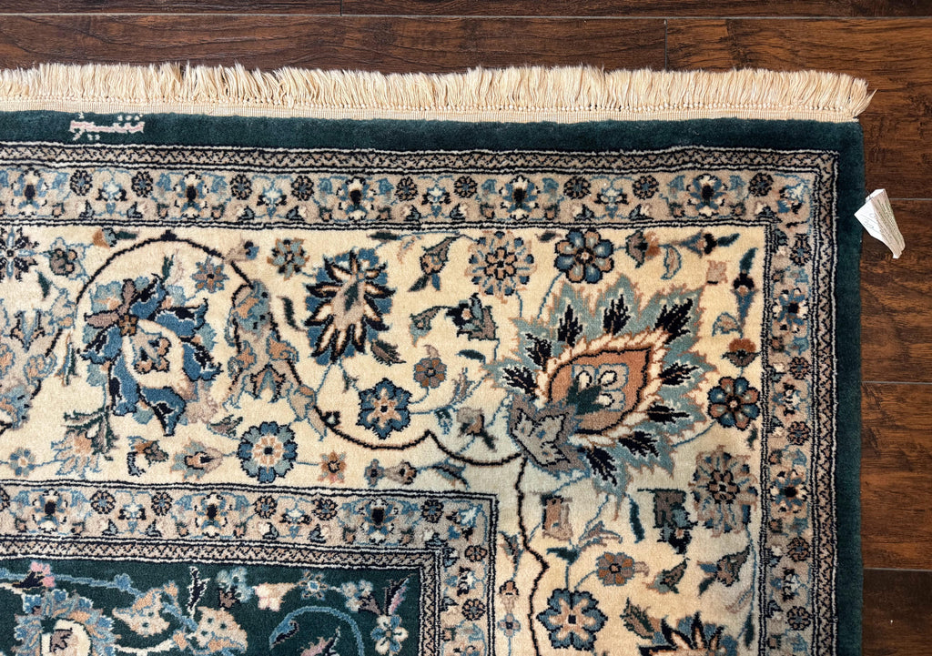 Pak Persian Rug 9x12, Dark Green, Floral Allover