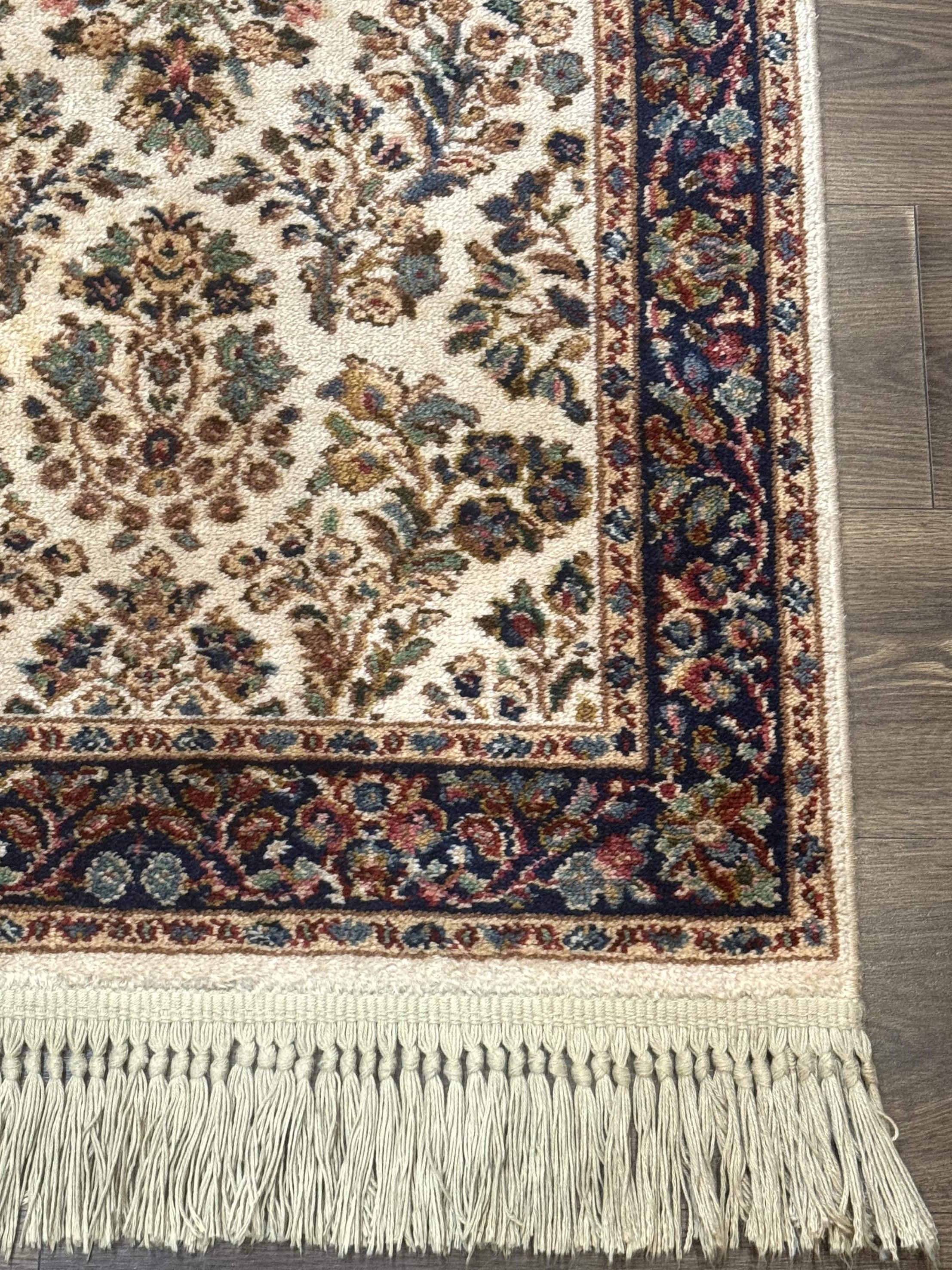 Karastan Rug 2x4, Ivory Sarouk #760, Vintage Wool Small Karastan Carpet, Original 700 Series, Discontinued