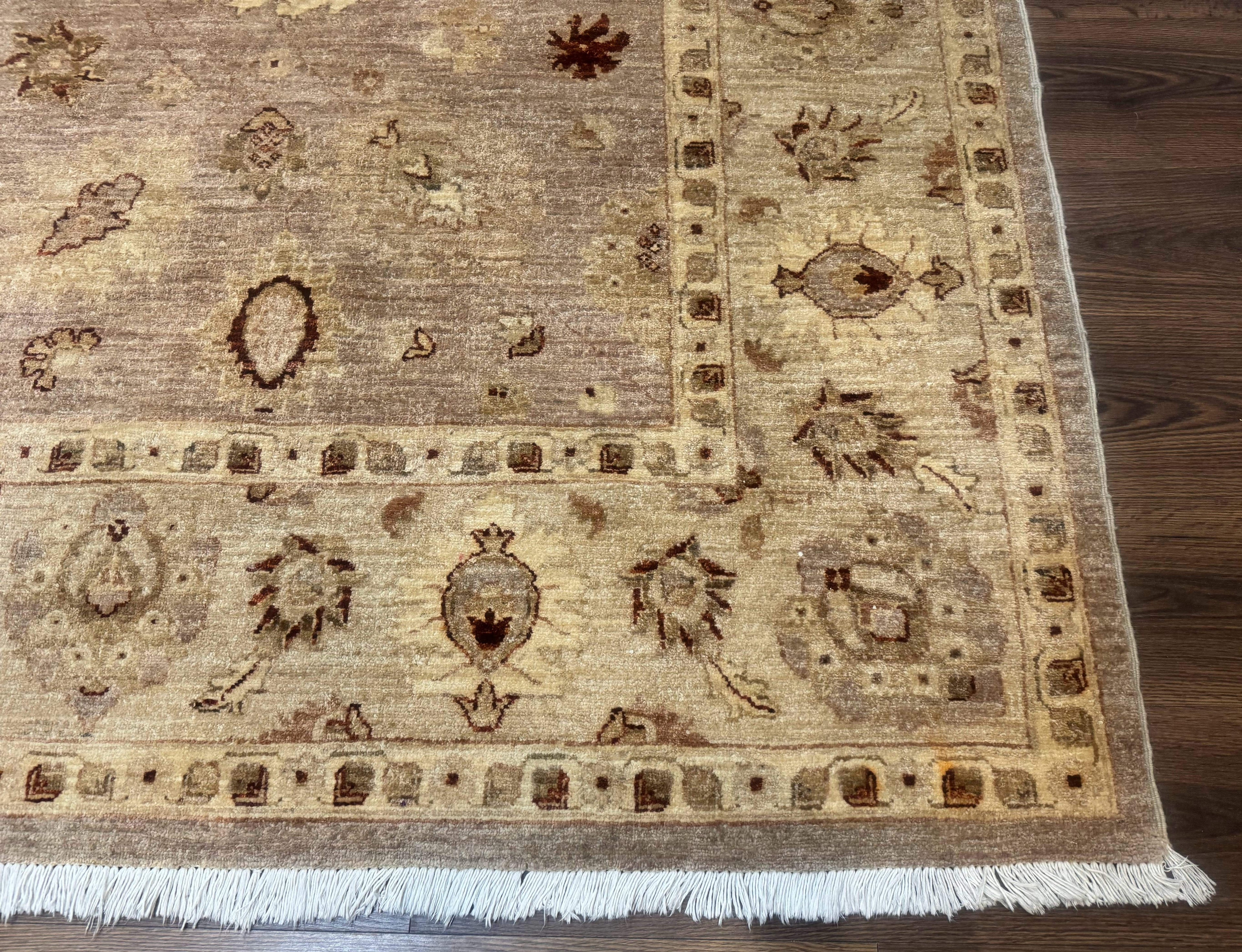 Pakistani Peshawar Rug 8x11, Indo Persian Mahal Carpet, Traditional Wool Oriental Rug