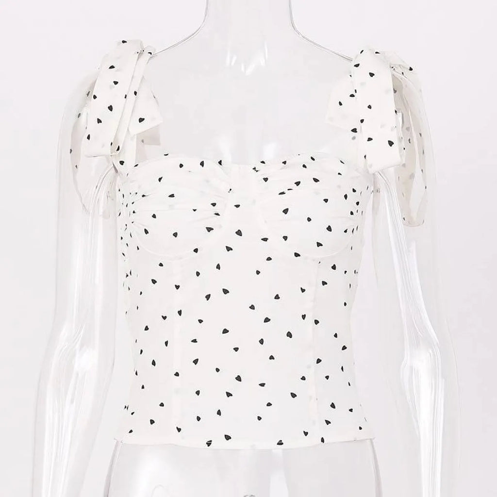 Lace Up Crop Tops