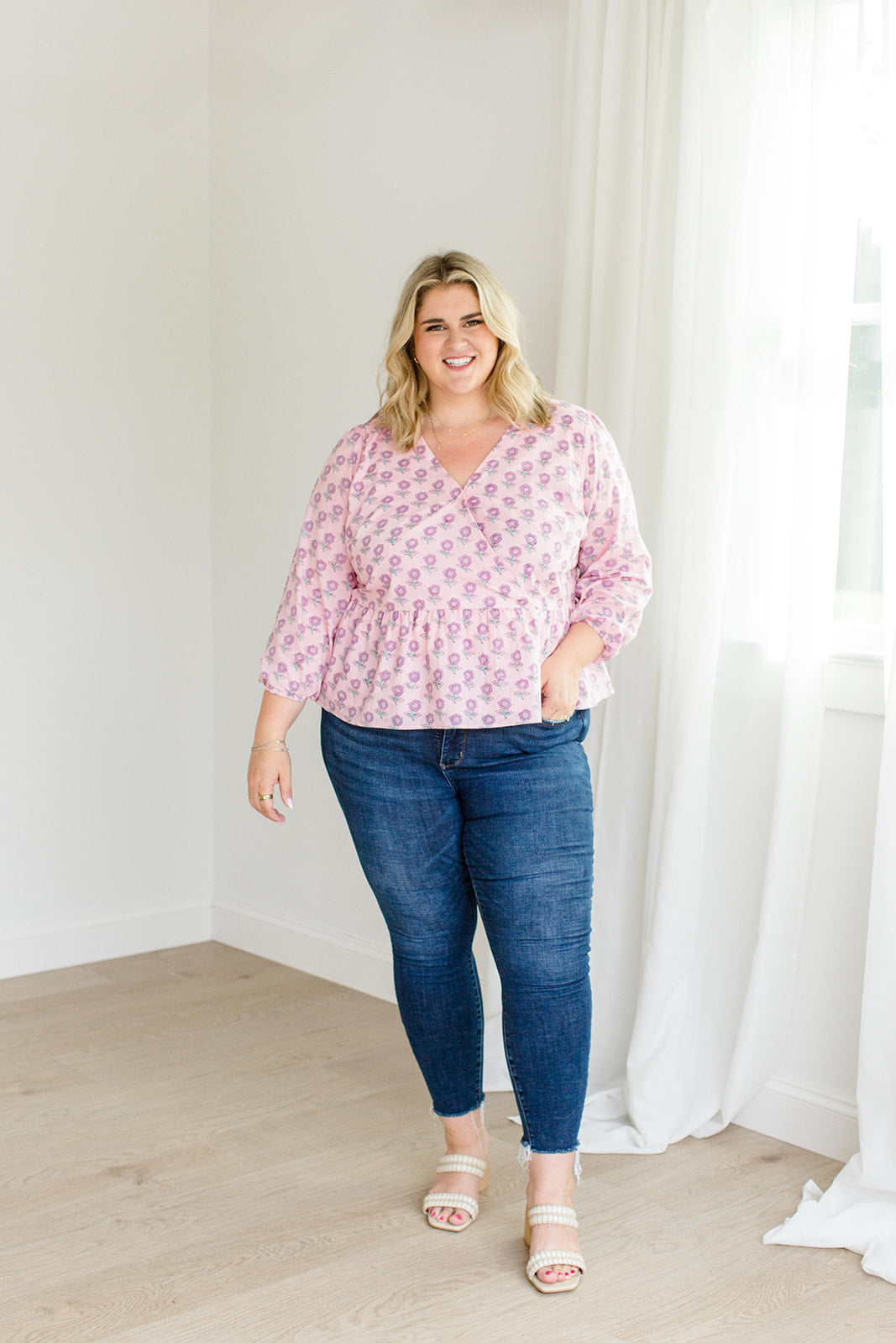 The Frances Top in Blush Haze - Final Sale