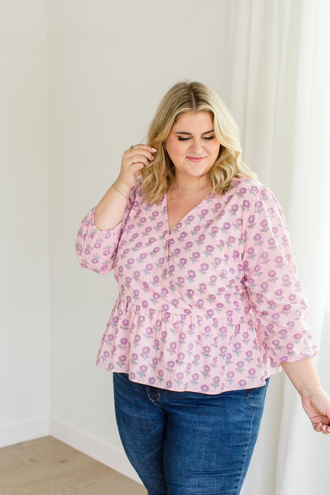 The Frances Top in Blush Haze - Final Sale