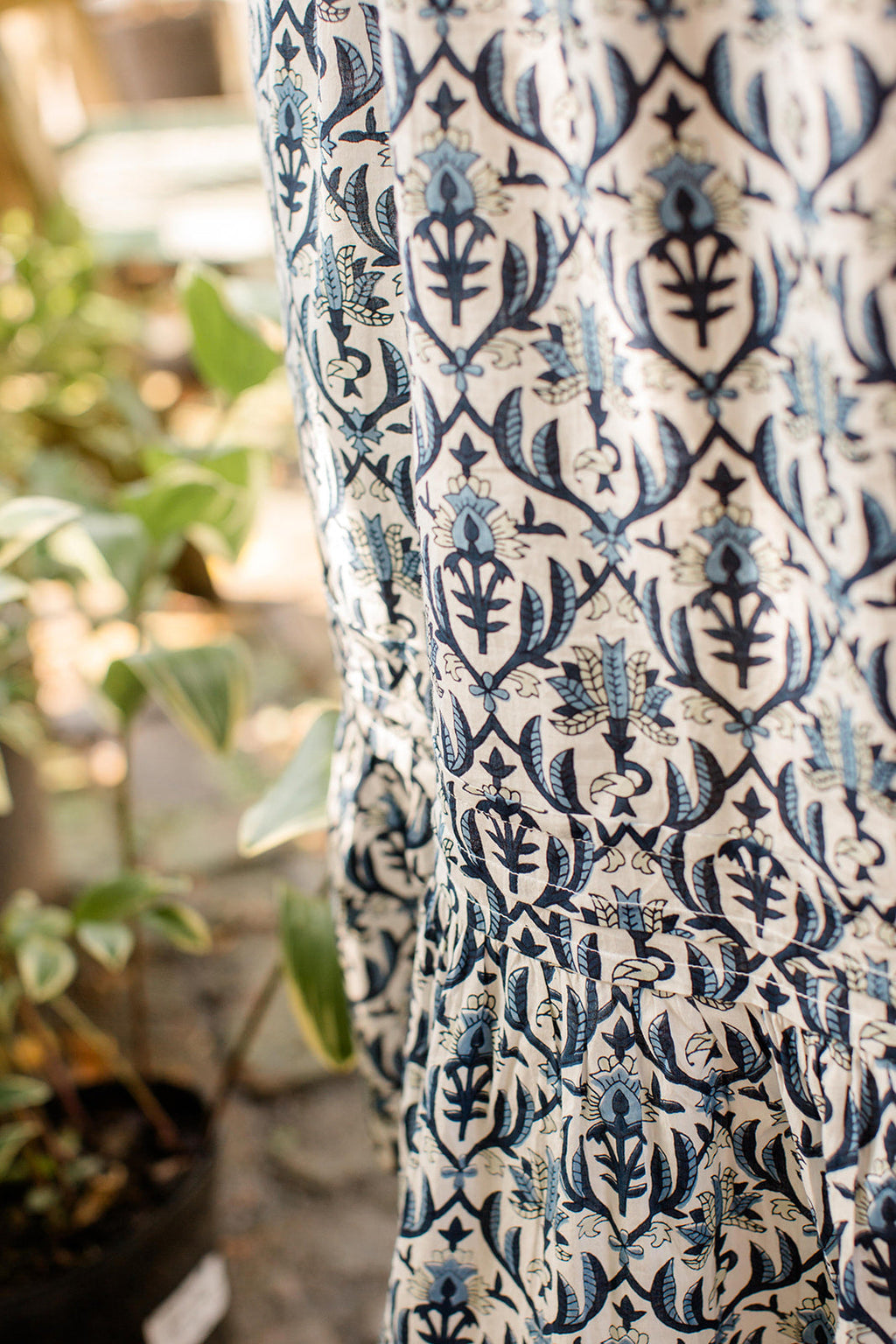 The Allison Dress in Navy Trellis - Final Sale