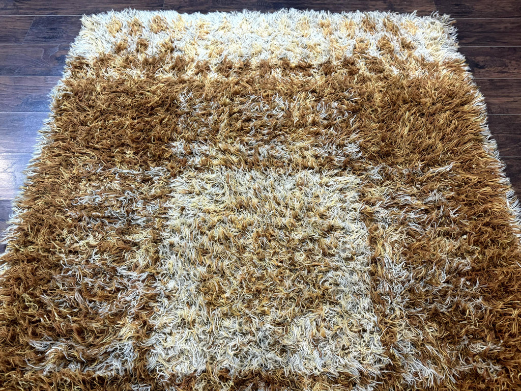 Vintage Rya Shag Rug 5.5 x 7.7