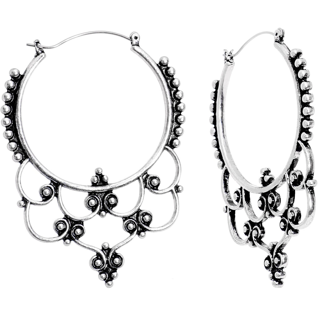 Victorian Decorative Twist Tunnel Plug Earrings