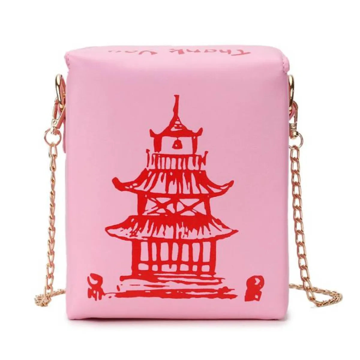 Chinese Takeout Box Chain Bag