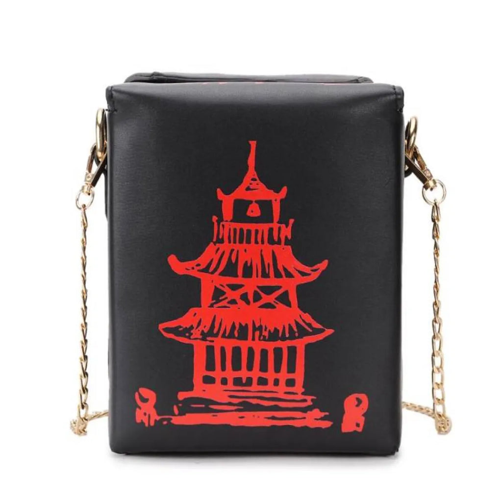 Chinese Takeout Box Chain Bag